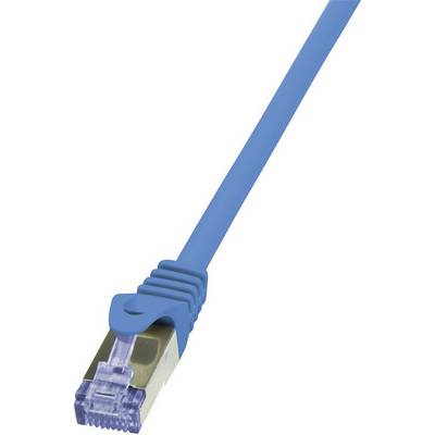 LogiLink Patchkabel CAT6A  S/FTP AWG26 PIMF  3,00m blau