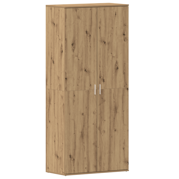 vidaXL Szafka na buty z dębu rzemieślniczego 80x39x180 cm Drewno inżynieryjne