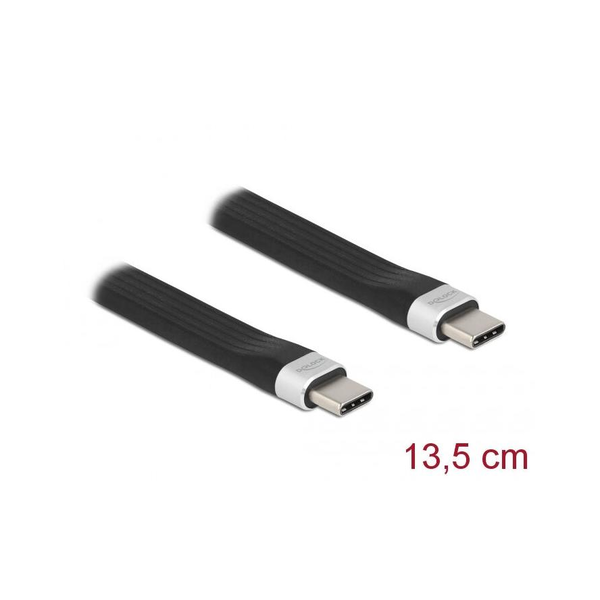 DELOCK USB 3.2Gen2 FPC Flachbandkabel USB Typ-C > C 13,5cm