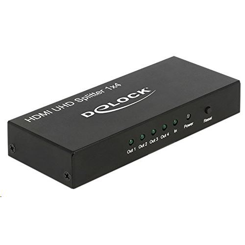  Delock PRZEŁĄCZNIK SPLITTER HDMI 1 NADAJNIK->4 ODBIORNIKI ULTRA HD 4K DELOCK - 18684
