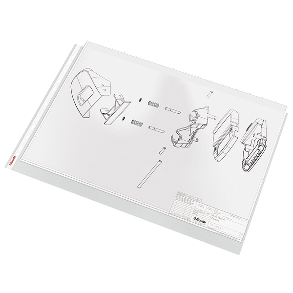 Funda Multitaladro Esselte Din A3 80 Mc Polipropileno Apertura Superior Pack De 10 Unidades