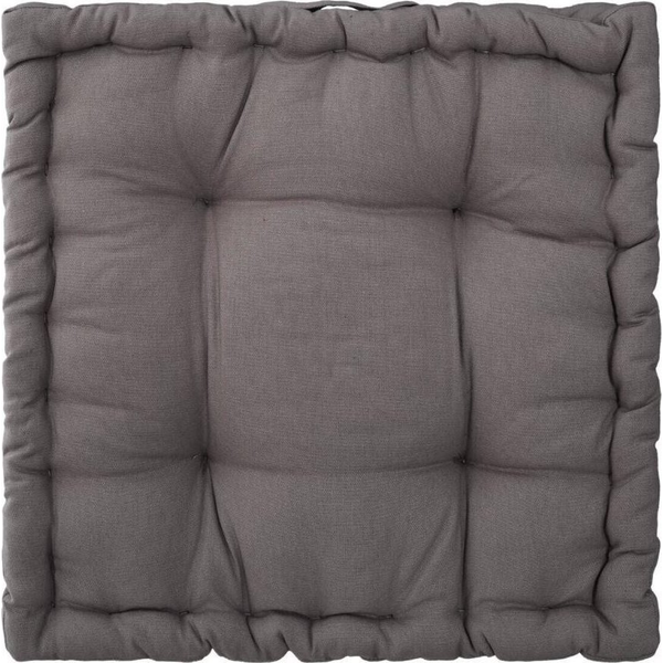 Cojín De Suelo De Algodón - 40 X 40 X 8 Cm - Atmosphera Gris