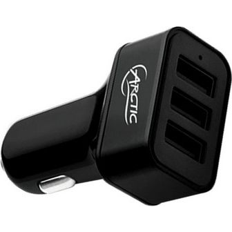 HFA-Arctic 3 port szivargyújtó 7200mAh fekete (AAPCCH00003A)