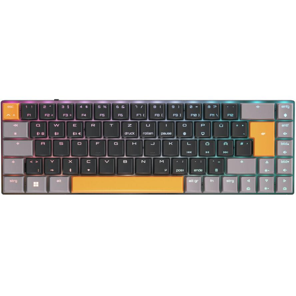 CHERRY MX-LP 2.1 Compact Wireless klawiatura Gaming RF Wireless + Bluetooth QWERTZ Niemiecki Czarny