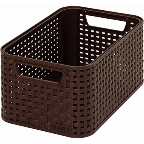 Curver My Style 7l Rattan hatású tárolókosár - Sötétbarna (190259/205824)