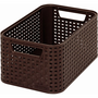 Curver My Style 7l Rattan hatású tárolókosár - Sötétbarna