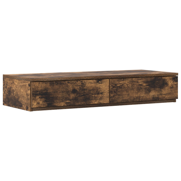 Sertar pentru pat Stejar afumat 90x36,5x16,5 cm din lemn prelucrat