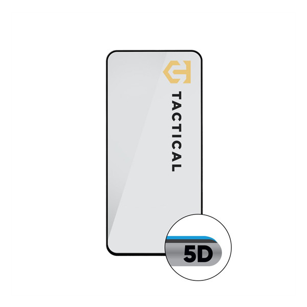 Samsung Galaxy A35 5G SM-A356B, Kijelzővédő fólia, ütésálló fólia (az íves részre is!), Tempered Glass (edzett üveg), Full Glue, Tactical Glass Shield 5D, fekete