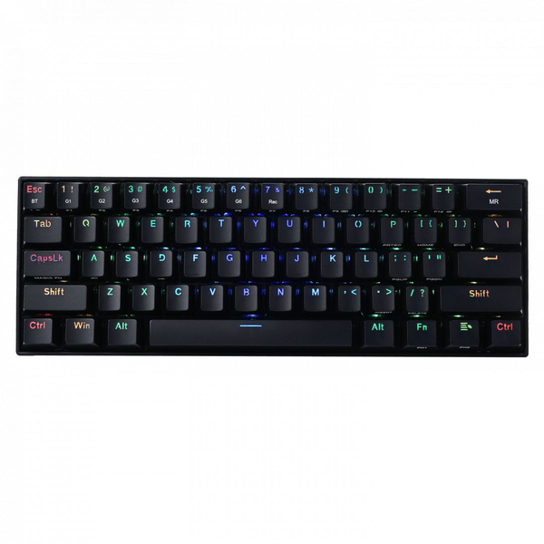 Гейминг клавиатура Redragon Draconic TKL PRO K530 RGB, Механична, Кафяви суичове, 5.0 Bluetooth/2.4 Ghz/жична, USB type-C