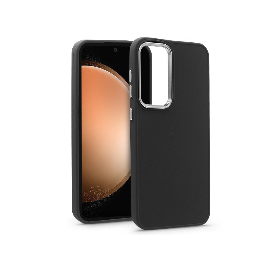 Samsung SM-S711 Galaxy S23 FE szilikon hátlap - Frame - fekete (HF227189)