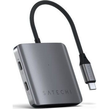 Satechi ST-H4CPDM hálózati csatlakozó USB C-típus 10000 Mbit/s Szürke