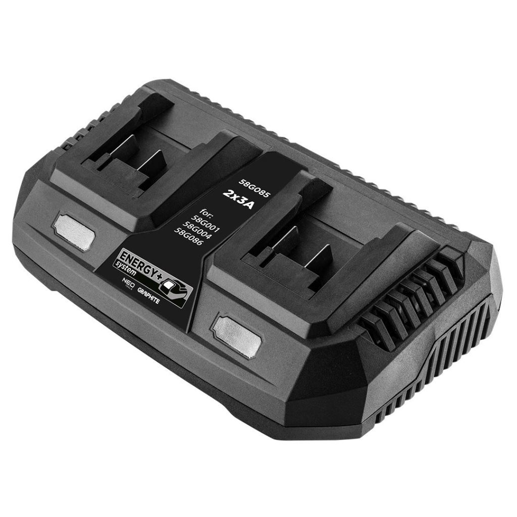 Graphite 58G085 dupla akkumulátortöltő Energy+ egyakkus rendszerhez (58G085)