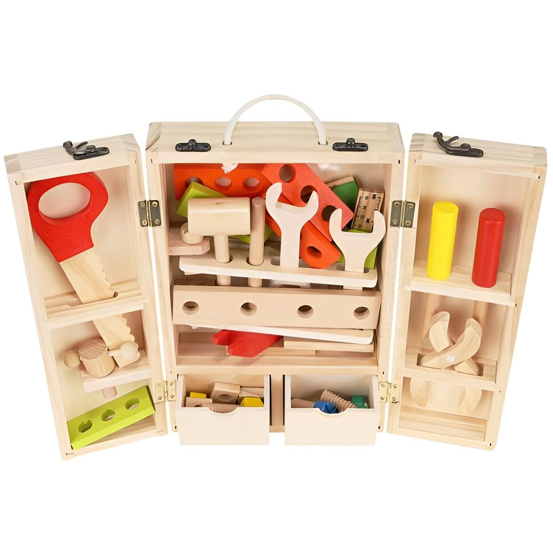 Kruzzel 22697 Wooden tools in case (00022697)
