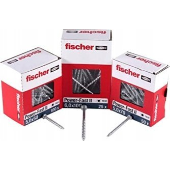Fischer 670438 Power-Fast II Szorítólemezes csavarok 5 mm 40 mm T-profil Acél Galvanikusan cinkezett 100 db (670438)