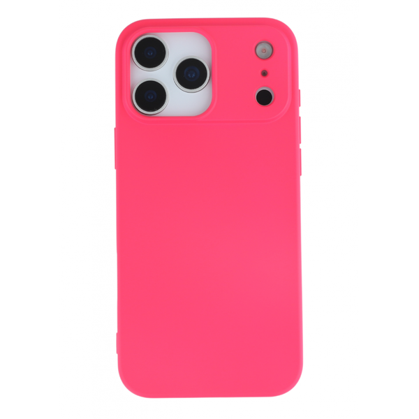 Premium szilikon tok, iPhone 17 Pro, Magenta