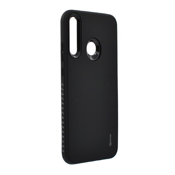 ROAR RICO ARMOR szilikon telefonvédő (közepesen ütésálló, műanyag hátlap, matt) FEKETE [Huawei P40 Lite E / Y7p] (5996457978960)