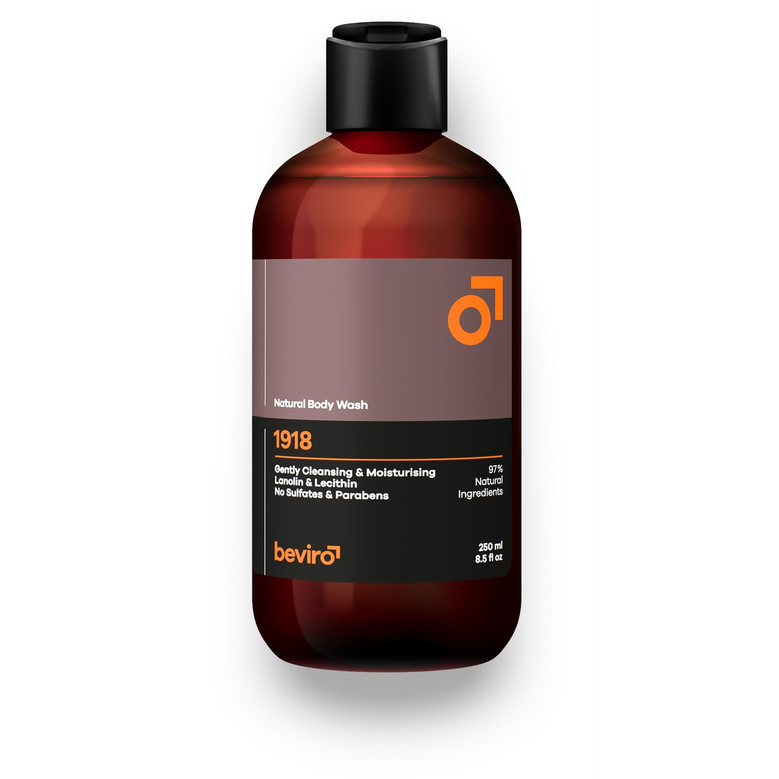 BEVIRO Natural Body Wash 1918 250 ml (8594191204221)