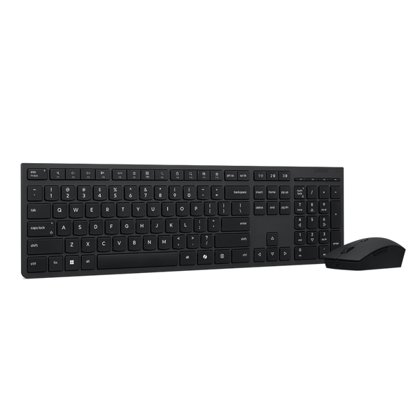 Lenovo 4X31R64351 tastaturi Mouse inclus Birou RF Wireless + Bluetooth Engleză SUA Negru