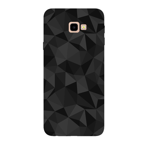 Szilikon telefonvédő (3D, gyémánt minta) FEKETE [Samsung Galaxy J4 Plus (SM-J415F)] (5996457816927)