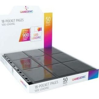 Asmodee - Sideloading 18-pocket Pages Display Black (50)
