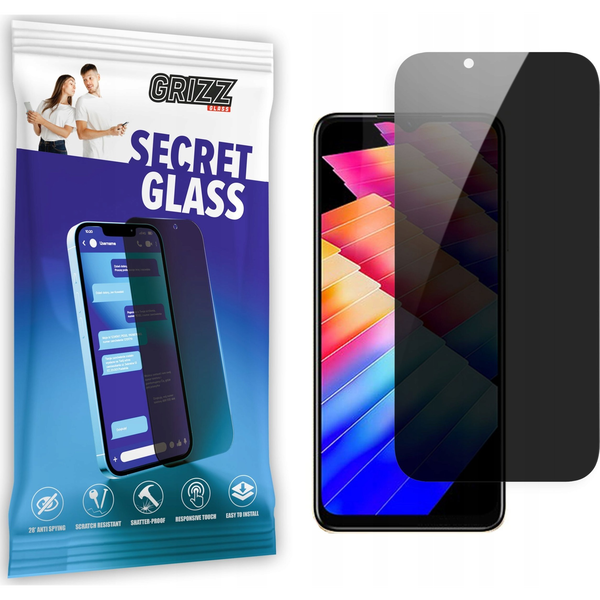 GrizzGlass Szkło prywatyzujące GrizzGlass SecretGlass do Infinix Hot 30i