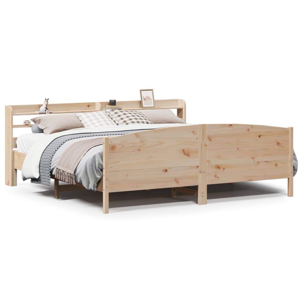 tömör fenyőfa ágy matrac nélkül 200 x 200 cm (3306954)
