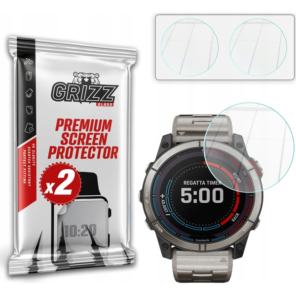 Szkło hybrydowe GrizzGlass HybridGlass do Garmin quatix 7X 51mm