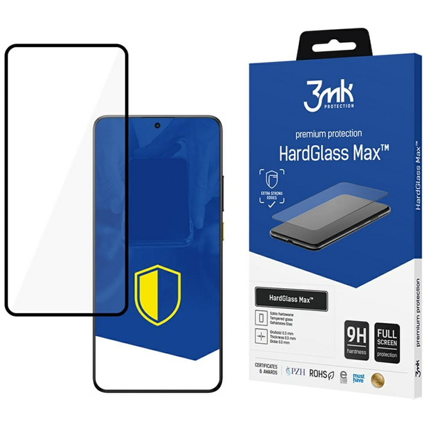 3MK HardGlass Max tempered glass for POCO X7 Pro black