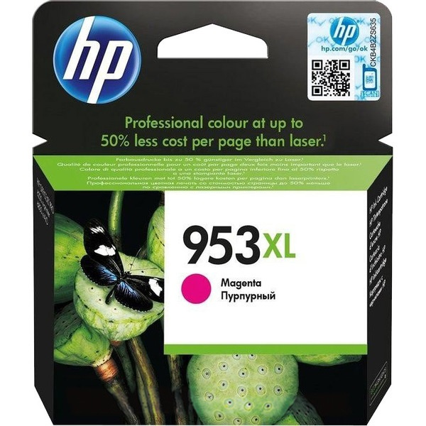 HP 953XL High Yield Magenta Original Ink Cartridge inkoustová náplň 1 kusů Vysoká (XL) výtěžnost