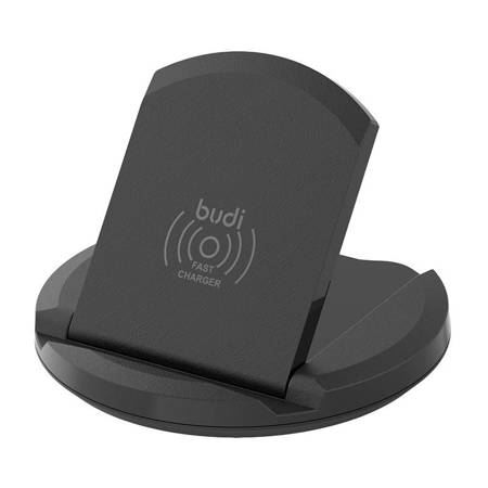 Incarcator wireless, Budi, 15 W, Plastic, Negru