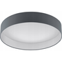 LED lámpatest , mennyezeti , 50 cm , 24W , meleg fehér , antracit , textil , EGLO , PALOMARO , 93397