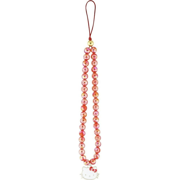 Zawieszka na telefon Hello Kitty Pearls   Kitty Head czerwony