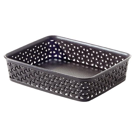 Curver My Style A4 Műanyag Tároló Kosár - 25,5 X 6 X 20 Cm - Sötétbarna