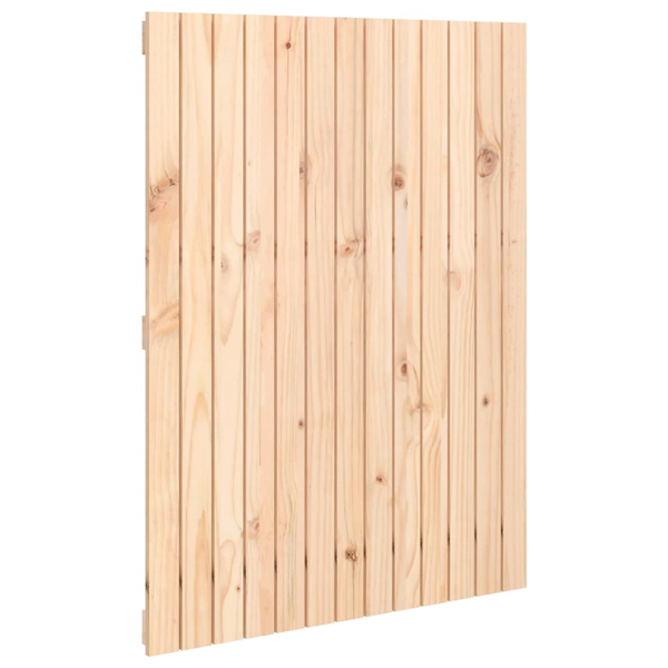 Tăblie de pat pentru perete, 82,5x3x110 cm, lemn masiv de pin