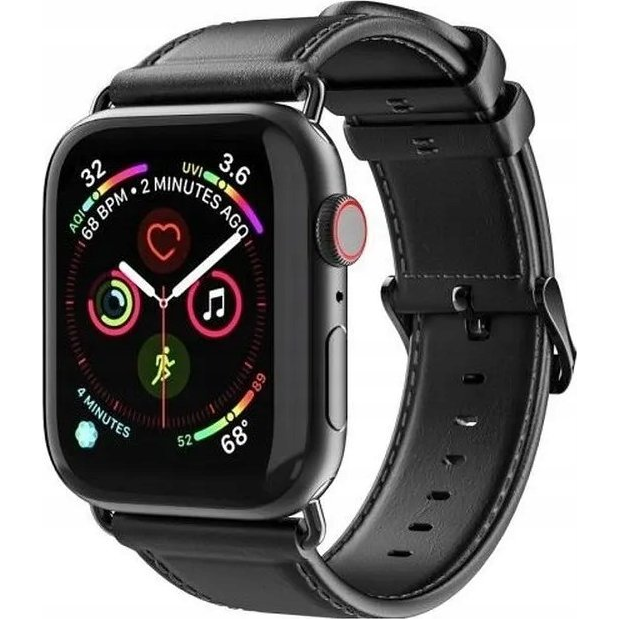 Dux Ducis YA valódi bőr okosóra szíj fekete 41mm Apple Watch ( )