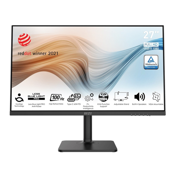 MSI Modern MD272XP pantalla para PC 68,6 cm (27") 1920 x 1080 Pixeles Full HD LCD Negro