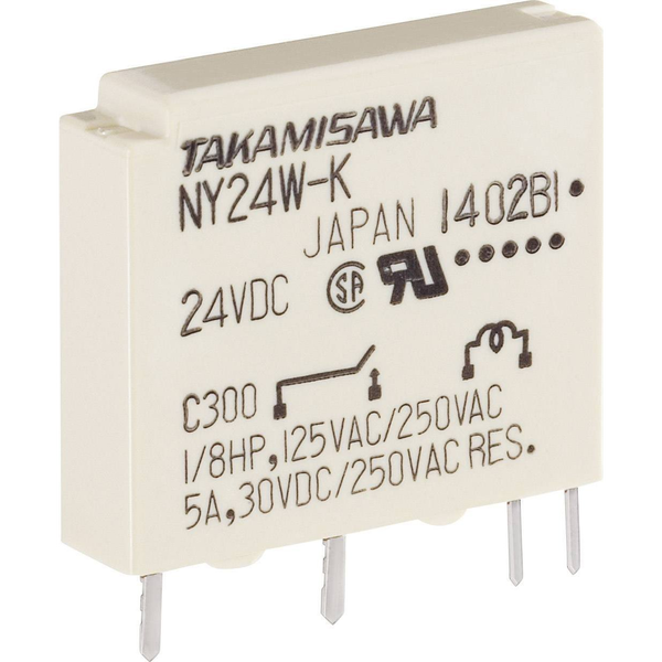Miniatűr relé, 1 AK 24 V NY-24W-K-IE