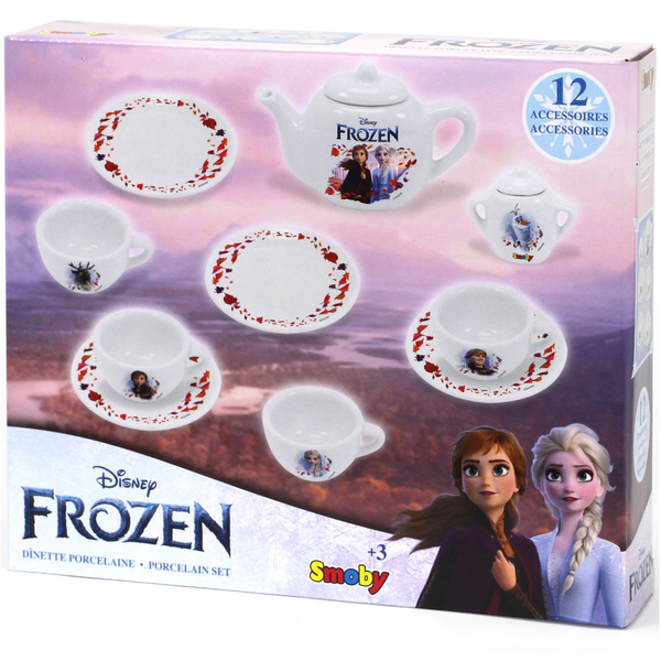 Set de ceai din Portelan Smoby - Frozen 12 piese