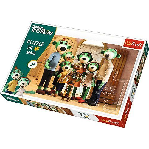  Trefl 24 elementy Maxi, Portret rodzinny Treflików
