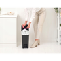 Brabantia StepUp pedálos kuka hulladéktípus jelölő ablakkal, lecsapódásgátló fedél, 10L - C méret, 91% újrahasznosított műanyag, sötétszürke - 800344
