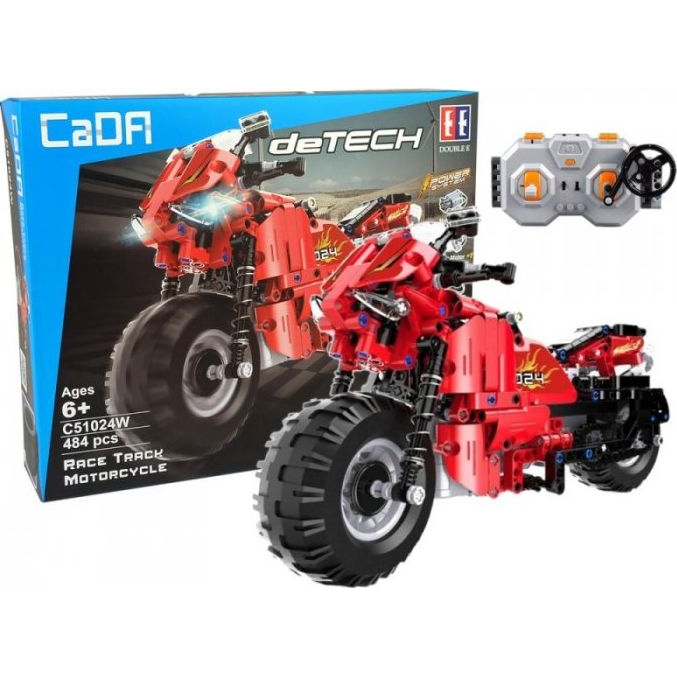 Cada Detech Építhető Távirányítós Motorkerékpár - 484 Darabos (9209-uniw)