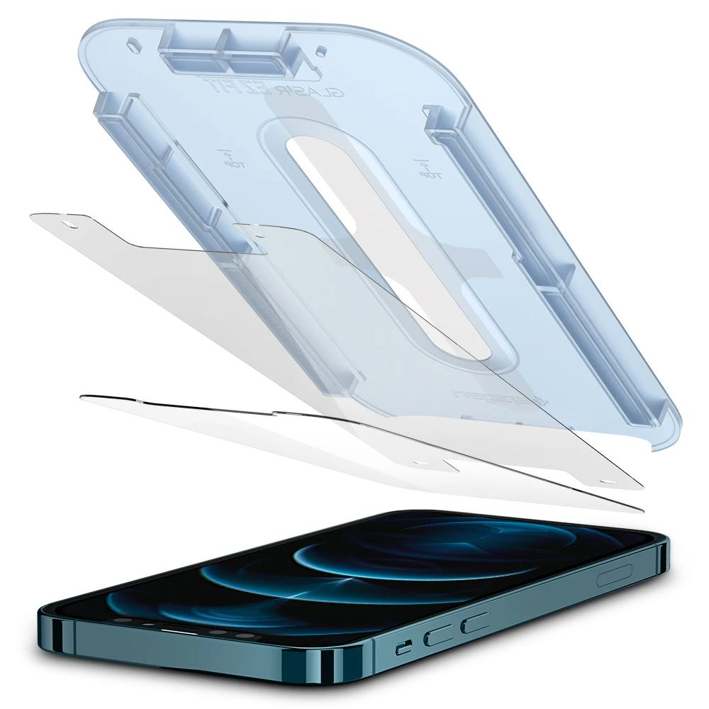 Spigen EZ FIT GLAS.tR SLIM Apple iPhone 12 Pro Max kijelzővédő (AGL01791) (AGL01791)