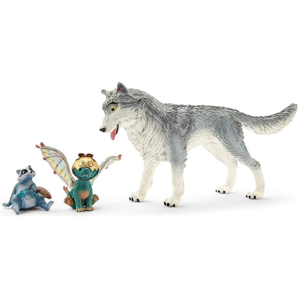 Schleich Bayala - Lykos, Nugur és Piuh figurák (70710) (Schleich70710)