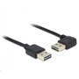 Delock кабел, 2 x USB 2.0, 0,5 м, черен