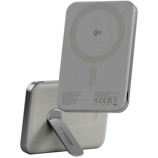 PanzerGlass empower by ® empower Bank w. Spin Stand | 5000mAh | Titanium Klar skærmbeskytter Apple 1 stk