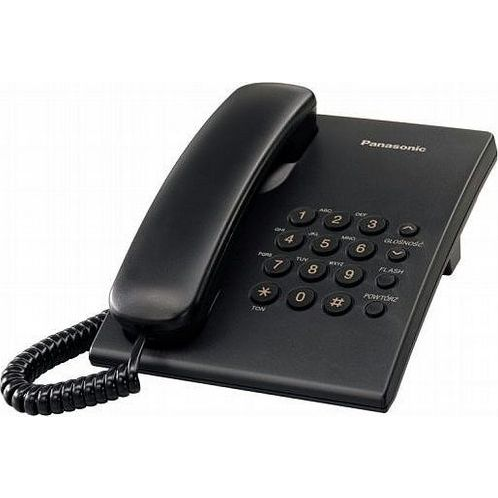 Telefon stacjonarny Panasonic KX-TS500PDB Czarny