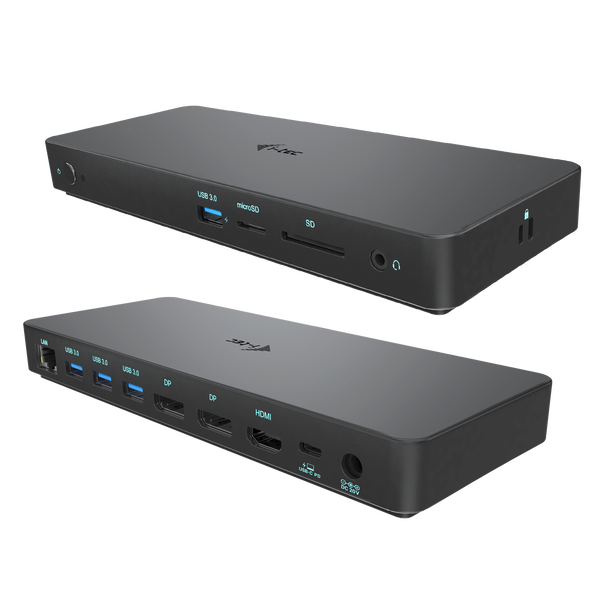 i-tec C31TRIPLEDOCKPDPRO2 dockingstation Ledningsført USB 3.2 Gen 1 (3.1 Gen 1) Type-C Sort