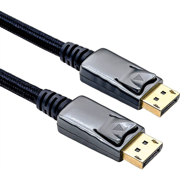 ROLINE DisplayPort Kabel, DP-DP, v1.2, ST - ST, schwarz-metallic, 1 m