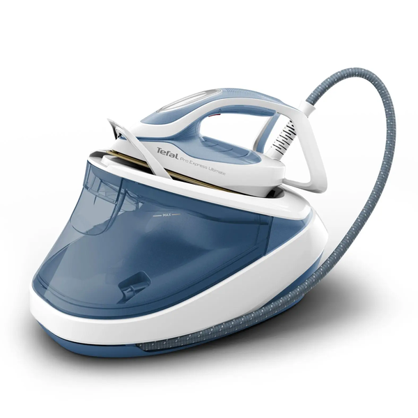 Tefal Pro Express Ultimate II GV9710 1,2 L Durilium Airglide Autoclean Ultra Thin soleplate Blu, Bianco
