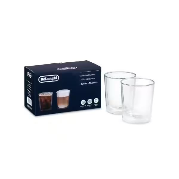 DeLonghi duplafalú pohárkészlet 400ml, 2db (AS00001402) (AS00001402)
